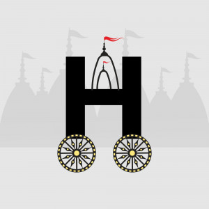 Illustration of a chariot representing the Jagannath Ratha Yatra festival