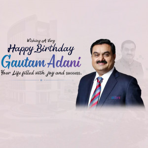 Birthday greeting for Gautam Adani