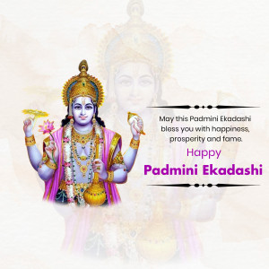 Image depicting Lord Vishnu for Padmini Ekadashi