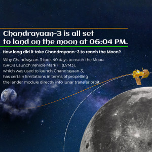 Chandrayaan-3 mission update with landing time and details