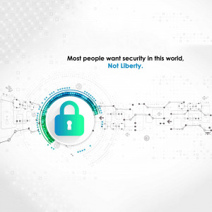 Image depicting a padlock within a digital circuit board, representing cybersecurity.