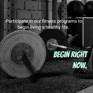 Weightlifting equipment with motivational text