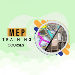 Advertisement for MEP Training Courses with image of MEP systems