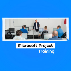 Group of people in a Microsoft Project training class