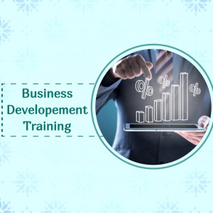 Person holding a tablet displaying business growth charts and statistics.