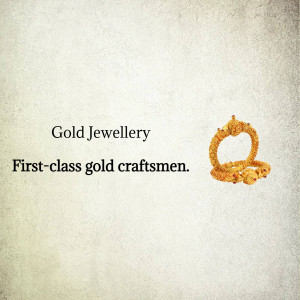 Close-up of a beautifully crafted gold ring with intricate details.
