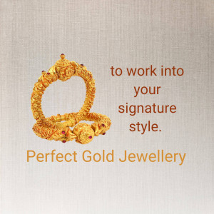 Close-up of a gold bracelet with ruby accents, advertising perfect gold jewellery.