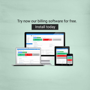 Billing Software Promotion Post For WhatsApp