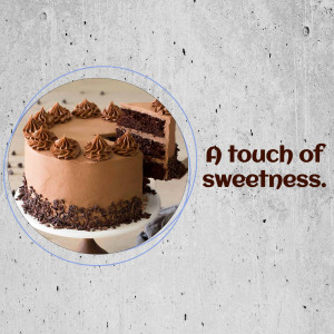 A delicious chocolate cake with chocolate frosting and sprinkles, presented on a white plate.