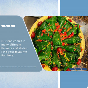 A vibrant platter of colorful Pan (betel leaf preparations) with various toppings.