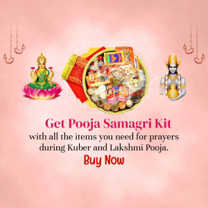 Pooja Samagri Kit For Kuber And Lakshmi Pooja Banner For Facebook
