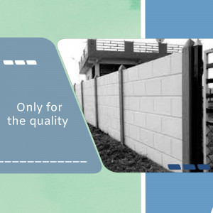 Image of a concrete wall with a metal gate and text overlay.