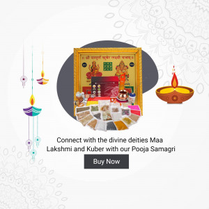 Lakshmi Puja Samagri - Connect With The Divine Flyer For Google Business Profile