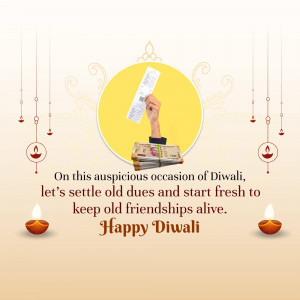 Diwali Financial Wishes Social Media Post For Facebook