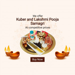 Kuber And Lakshmi Pooja Samagri Flyer For Pinterest