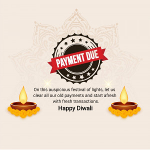 Diwali Payment Due Reminder Graphic For Pinterest