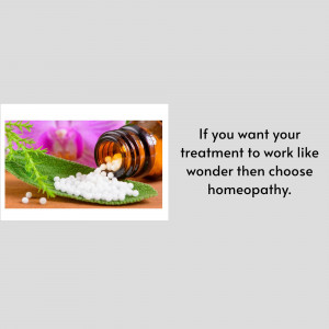 Homeopathic medicine with sugar pills and herbs