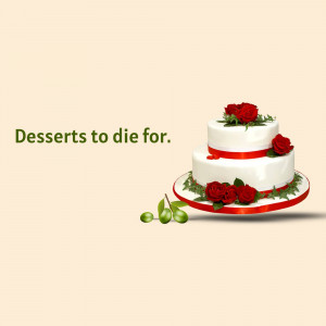 Three-tiered white wedding cake decorated with red roses and ribbon