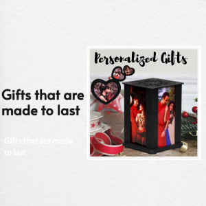 Personalized photo gift with rotating images inside