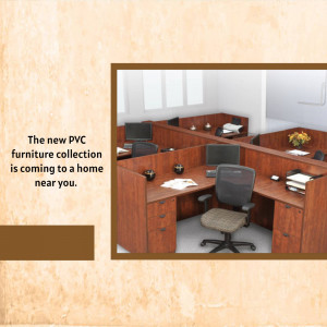 Image of a modern office space with PVC furniture