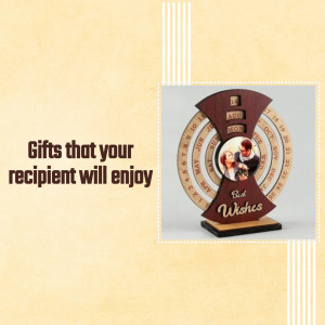 Wooden calendar with a photo, perfect as a personalized gift