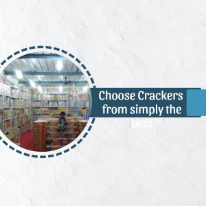 Interior view of a shop filled with crackers and fireworks.