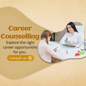 Career counselor assisting a young woman with career choices.