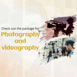 Promotional image for photography and videography services