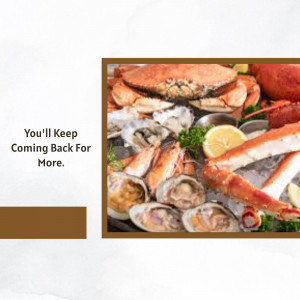 A close-up of a delicious seafood platter with crab, lobster, shrimp, oysters, and clams.