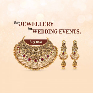 Gold jewellery set with ruby stones for wedding events
