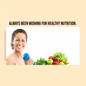 Woman exercising with fruits and vegetables