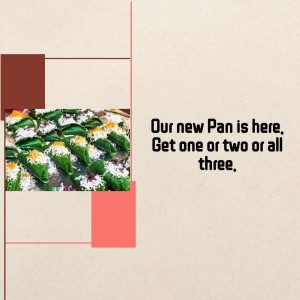 Image of Pan with promotional text