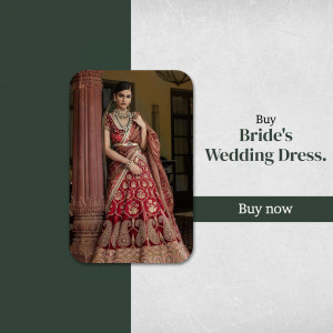 Indian bride in a red wedding lehenga with intricate gold embroidery