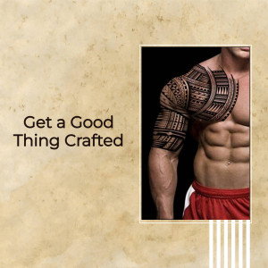 Man with intricate tribal tattoo on his arm