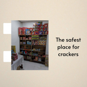 A shelf filled with boxes of crackers in a store or warehouse.