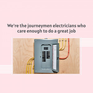 Electrical panel with wires and circuit breakers