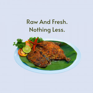A plate of spicy fried fish served with vegetables and lime on a banana leaf.