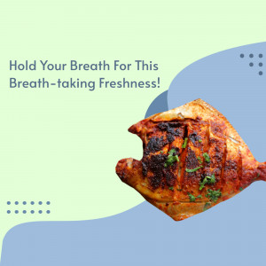 Close-up of a beautifully grilled, marinated chicken piece with herbs.