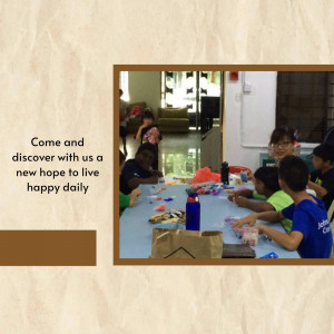 Group of children participating in a creative workshop