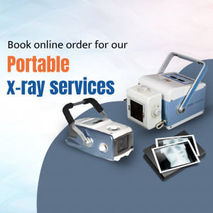 Portable X-ray machine with X-ray images