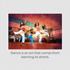 Group of people dancing in a gym or studio