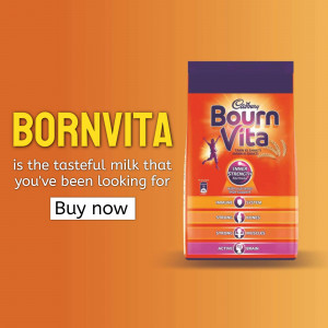 Advertisement for Bournvita chocolate malt drink