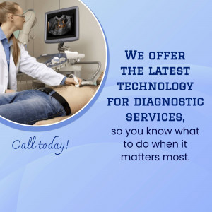 Doctor performing an ultrasound on a patient