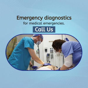 Medical professionals performing diagnostics on a patient in an emergency room.