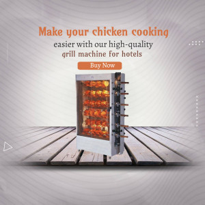 Commercial chicken grill machine for hotels and restaurants