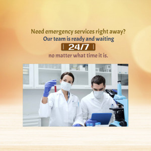 Medical professionals ready for emergency services