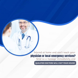 Doctor consulting with a patient at home