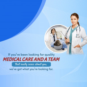 Doctor with medical team and MRI scan in background