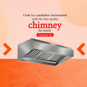 Stainless steel chimney for hotel kitchens