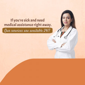 Doctor offering 24/7 medical assistance